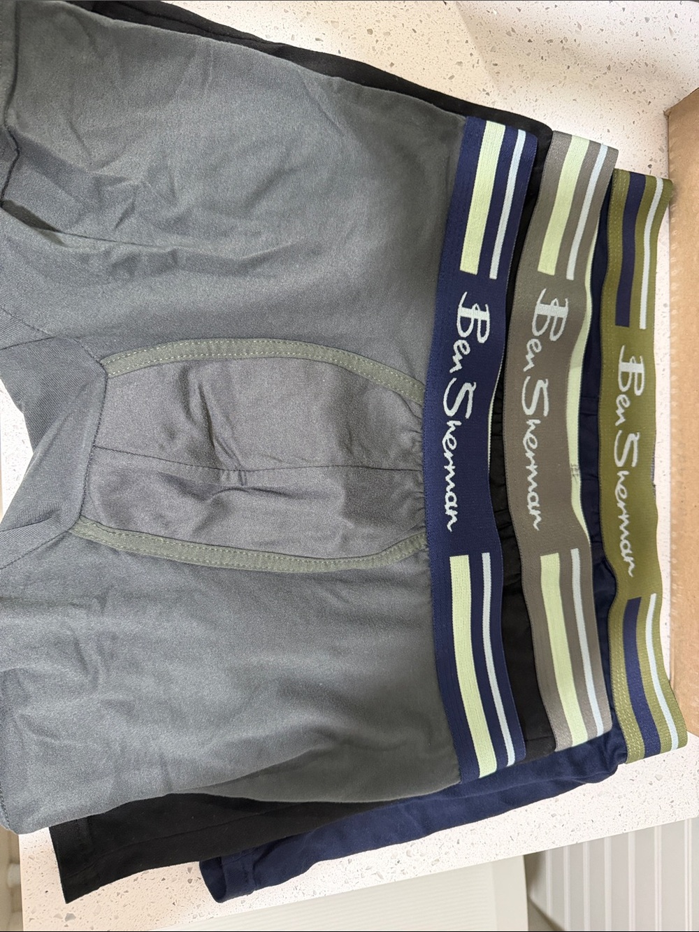 Ben Sherman Olive, Navy & Black 3-Pack Boxer Briefs